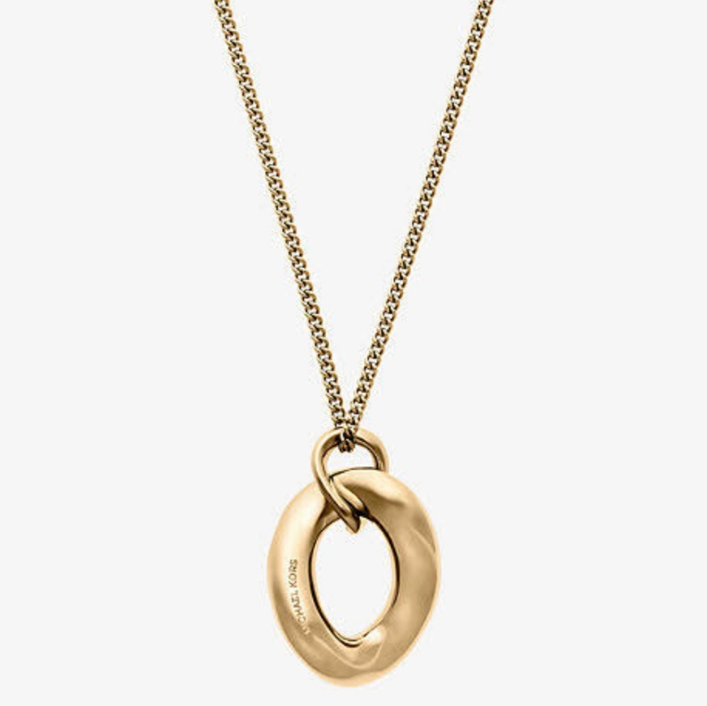 Michael Kors Curb Pendant Necklace